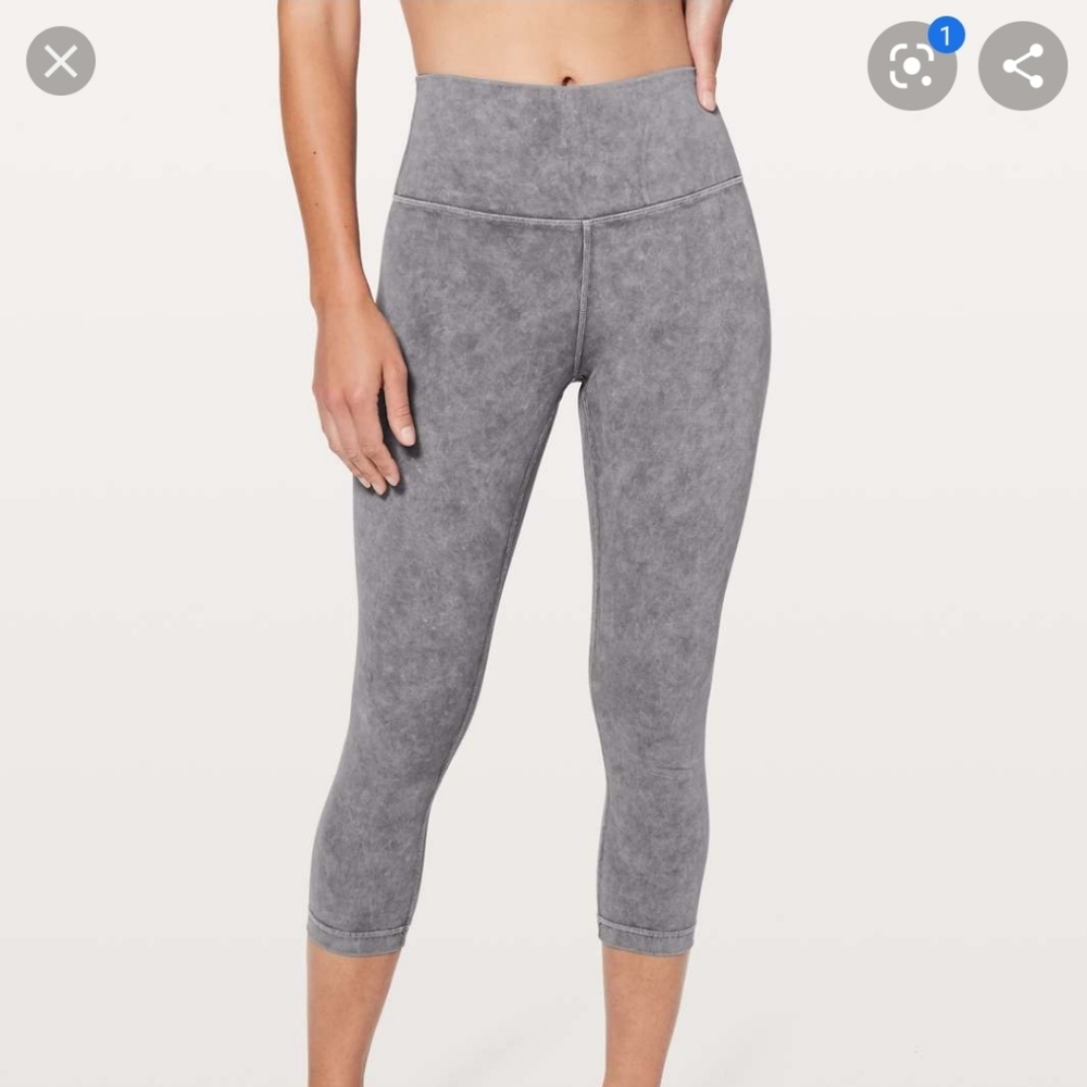 Lululemon washed luna wonder under crop